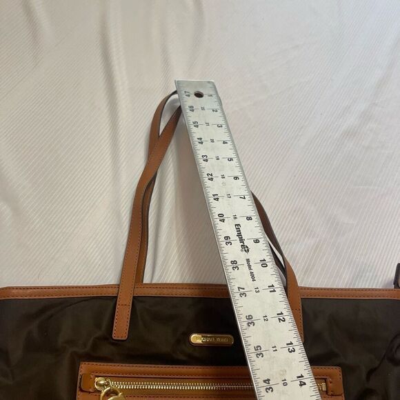 Michael Kors Brown Nylon Kempton Tote Purse - Picture 3 of 10